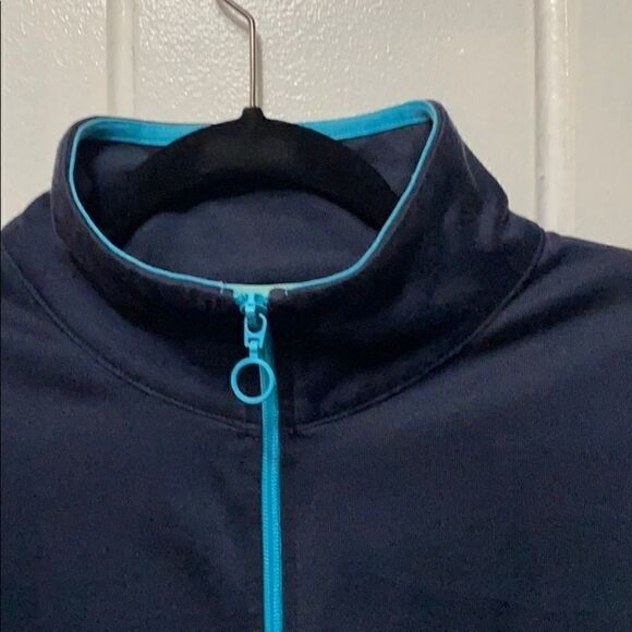 Silverwear New York Navy zippered sweater Large - Picture 2 of 11